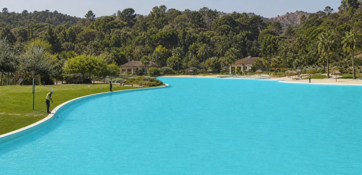 Remplissage du lagon en eau